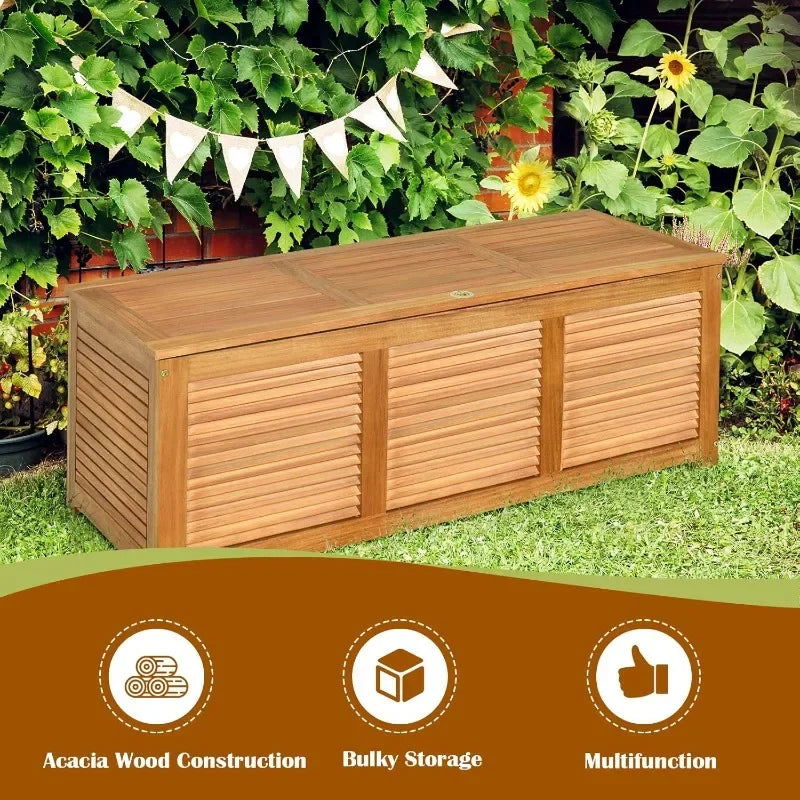 Acacia Wood Deck Box
