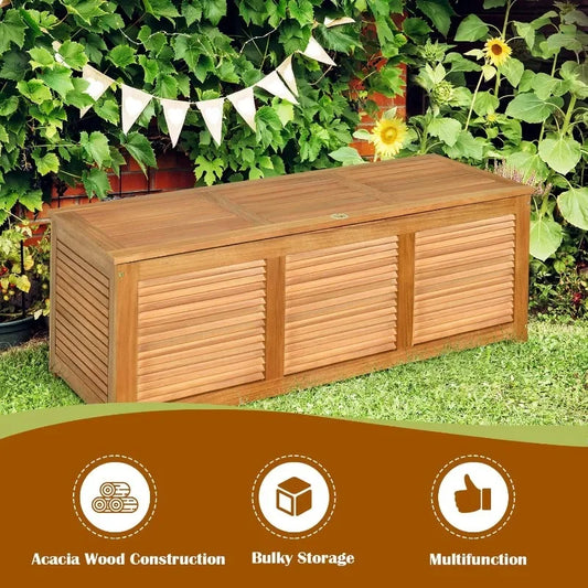 Acacia Wood Deck Box