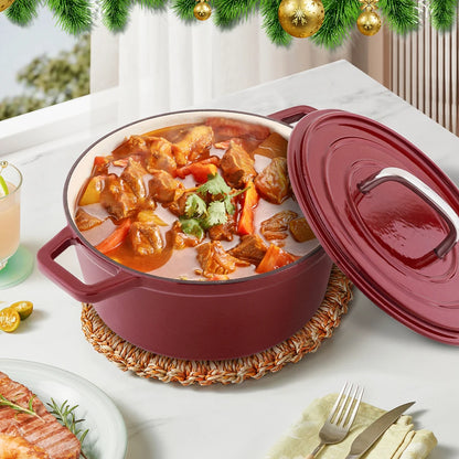 Cast Iron Casserole Pot with Lid