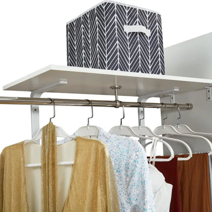 Wood Closet System With 3 Drawers