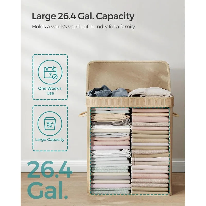 Bamboo Laundry Hamper