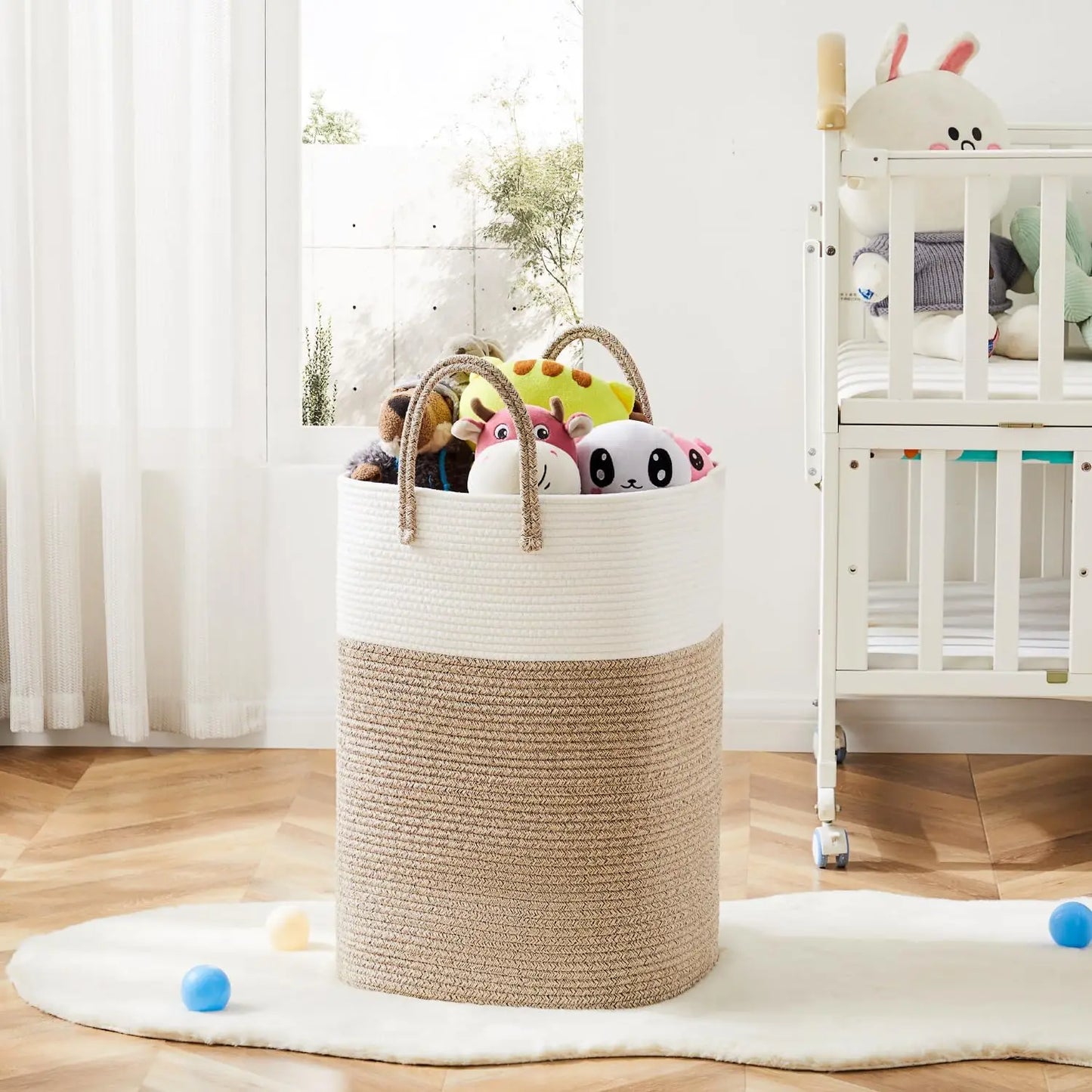 Woven Cotton Rope Laundry Hamper