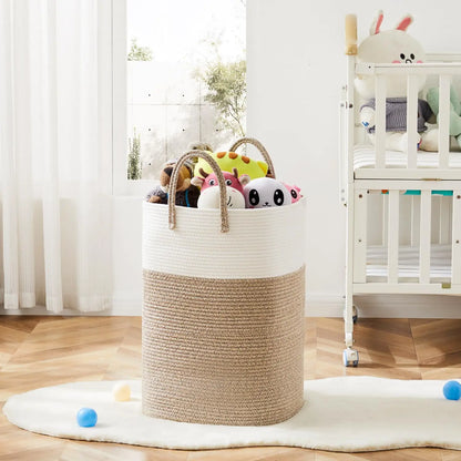 Woven Cotton Rope Laundry Hamper