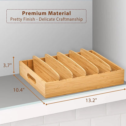 Bamboo Box for Kitchen Storage and Organization