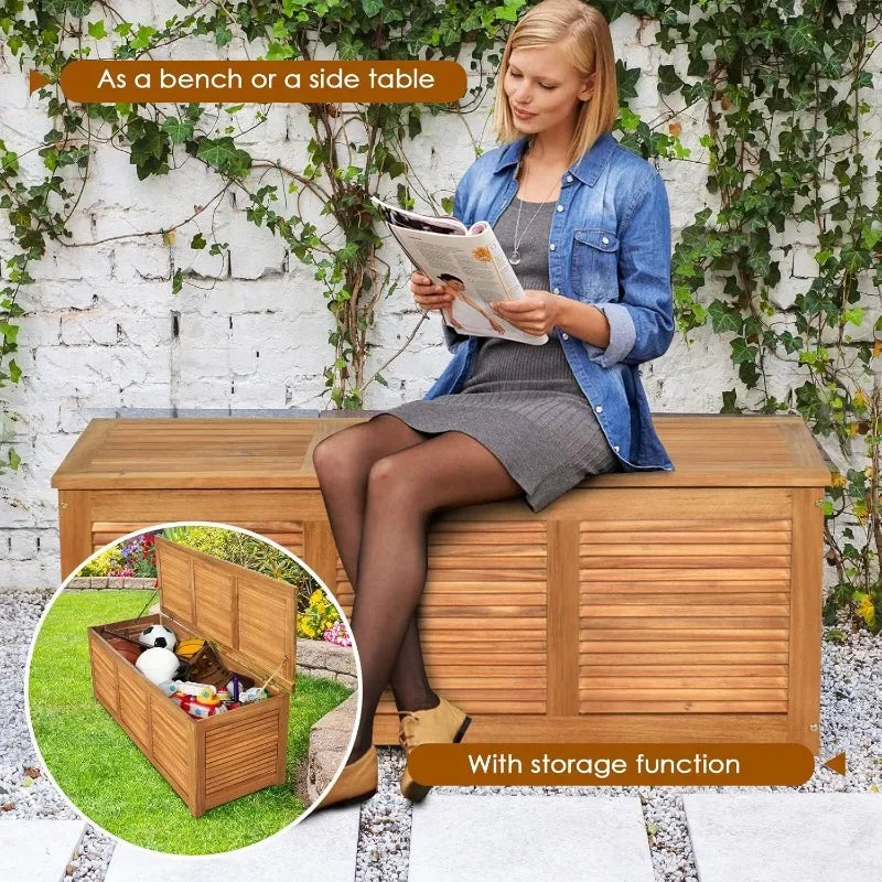 Acacia Wood Deck Box
