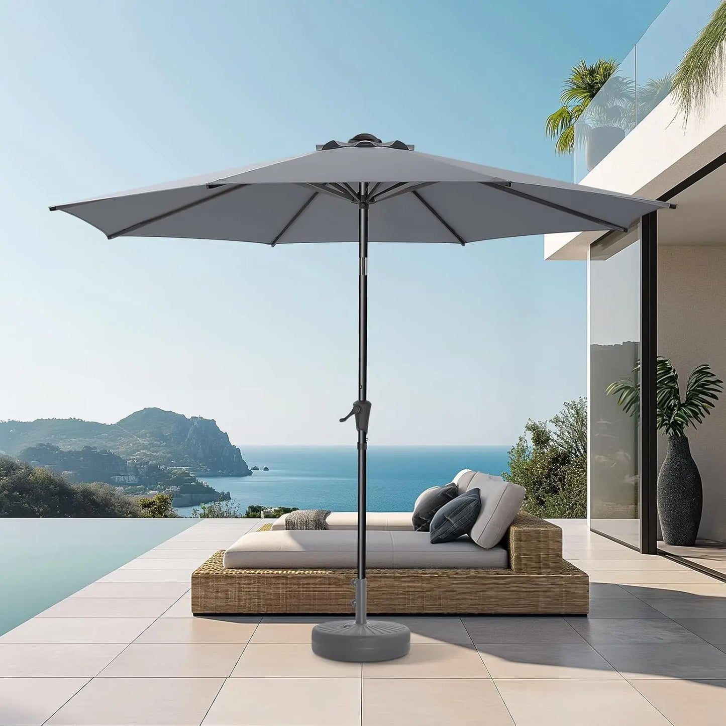 9ft Outdoor Patio Umbrella