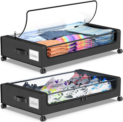 2-Pack Under Bed Storage Containers with wheels