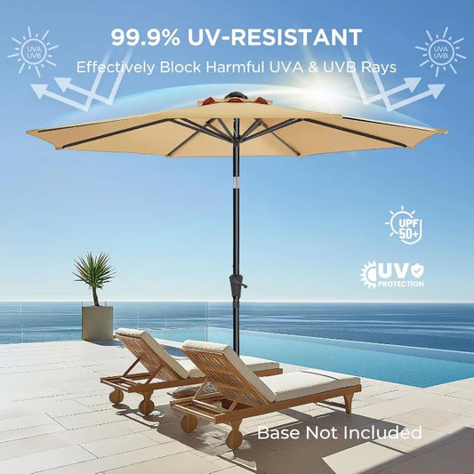 9ft Outdoor Patio Umbrella