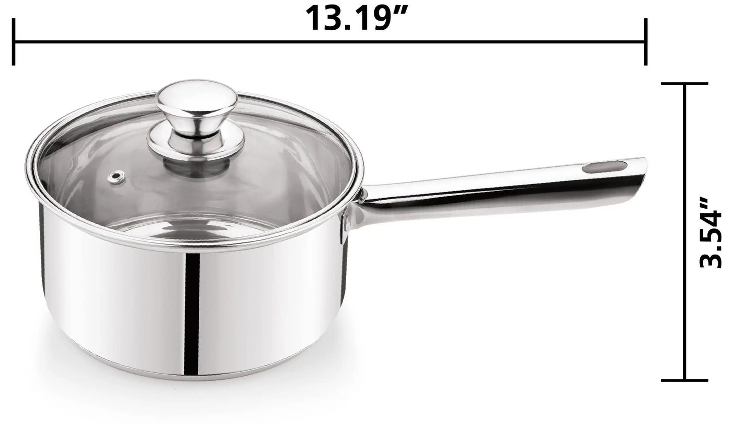 10-Piece Nonstick Stainless-Steel Cookware Set
