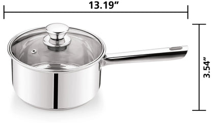 10-Piece Nonstick Stainless-Steel Cookware Set