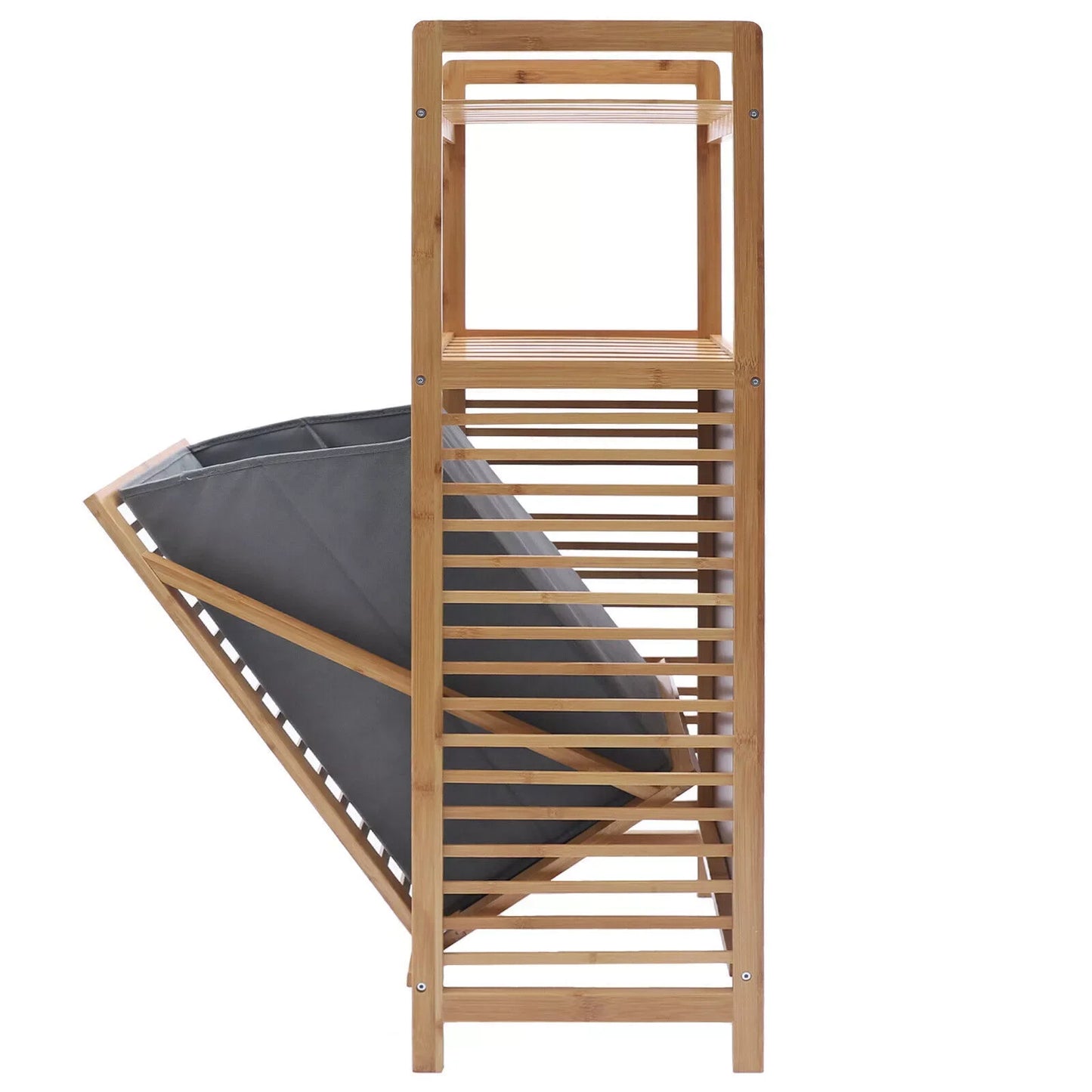 Fabric Bamboo Bathroom Laundry Hamper