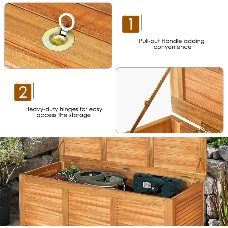 Acacia Wood Deck Box