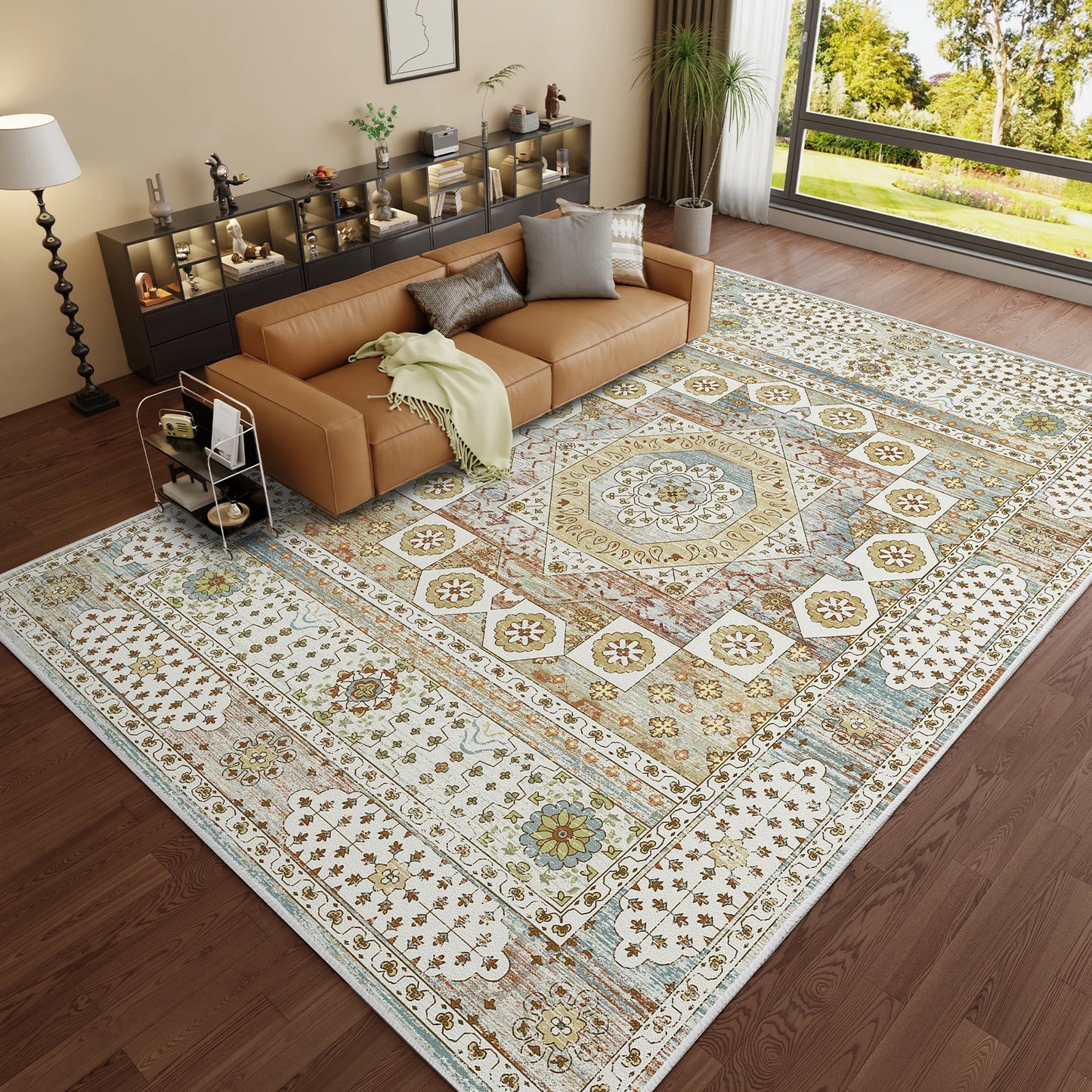Washable Rug, with Non-Slip Backing