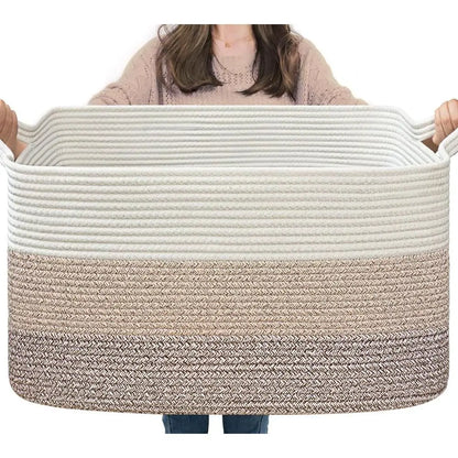 Extra Large Rectangle Woven Storage Basket