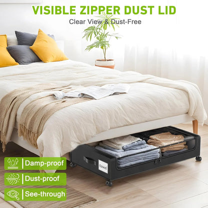 2-Pack Under Bed Storage Containers with wheels