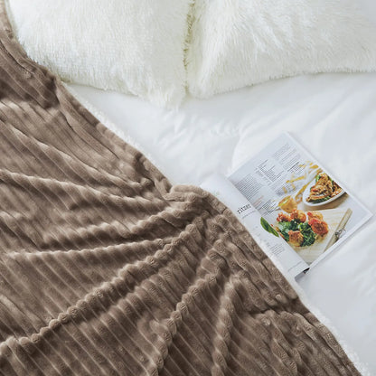 Sherpa Fleece Throw Blanket