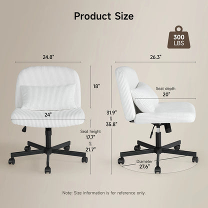 Massage Cross Leg Office Chair