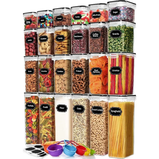 24 Pack Airtight Food Storage Containers with Lids