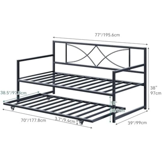 Twin Daybed with Pull Out Trundle