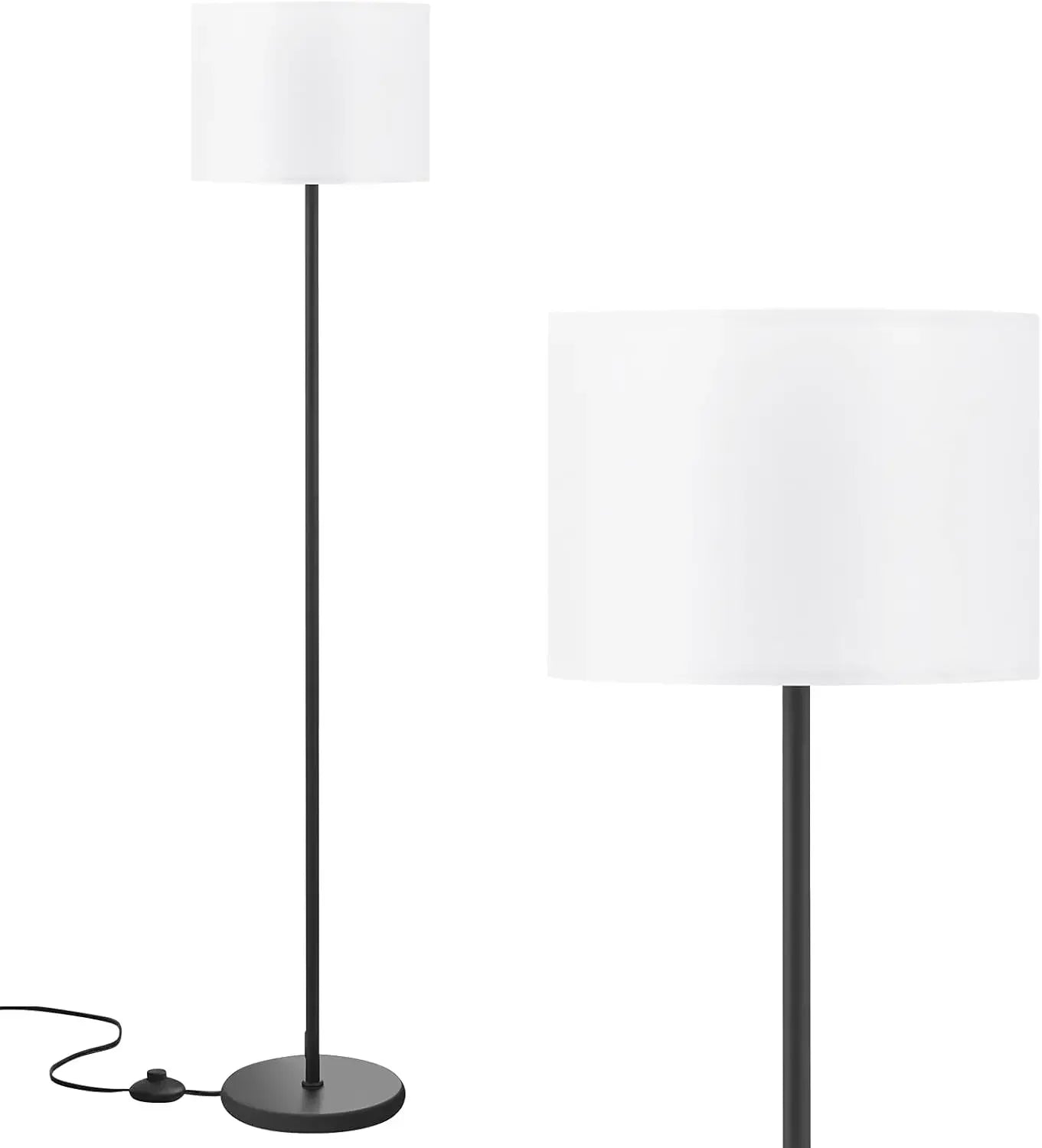 60'' Modern Floor Lamp with Shade