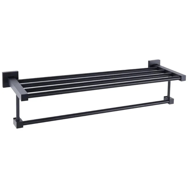 Towel Shelf with Bar, 24 Inch