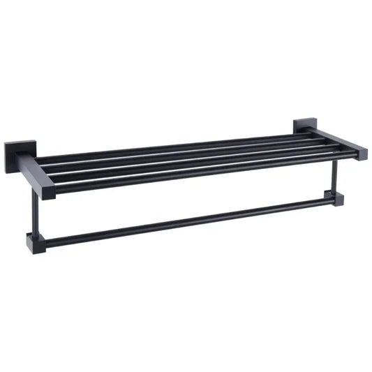 Towel Shelf with Bar, 24 Inch