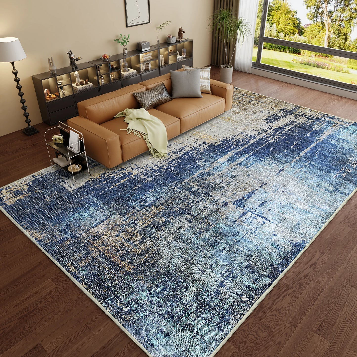 Washable Rug, with Non-Slip Backing