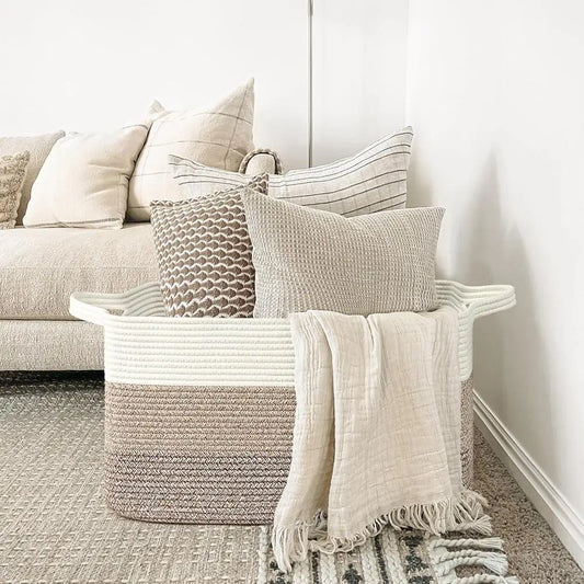 Extra Large Rectangle Woven Storage Basket