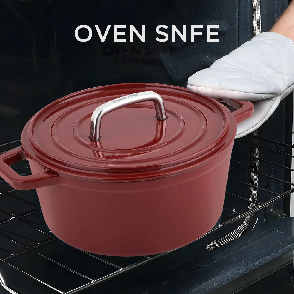 Cast Iron Casserole Pot with Lid
