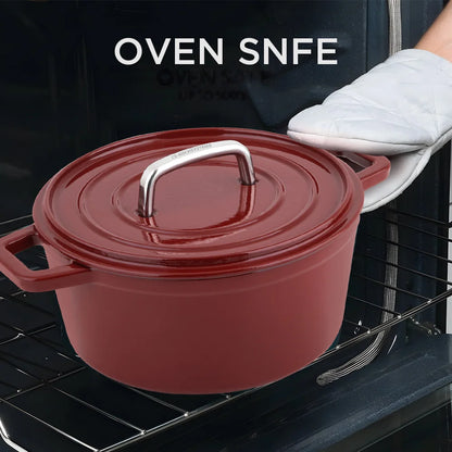 Cast Iron Casserole Pot with Lid