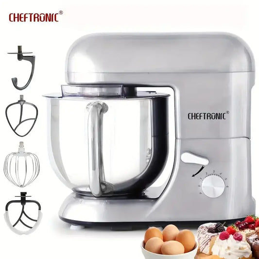 6 Speed Stand Mixer with 7 Quart Stainless Steel Mixing Bowl, Dough hook, Egg whisk
