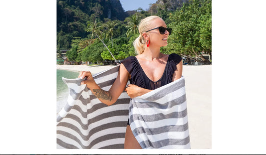 Pack of 4 - Large Soft Quick Dry Cotton Terry Towels