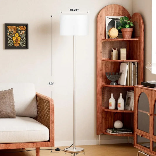 60'' Modern Floor Lamp with Shade