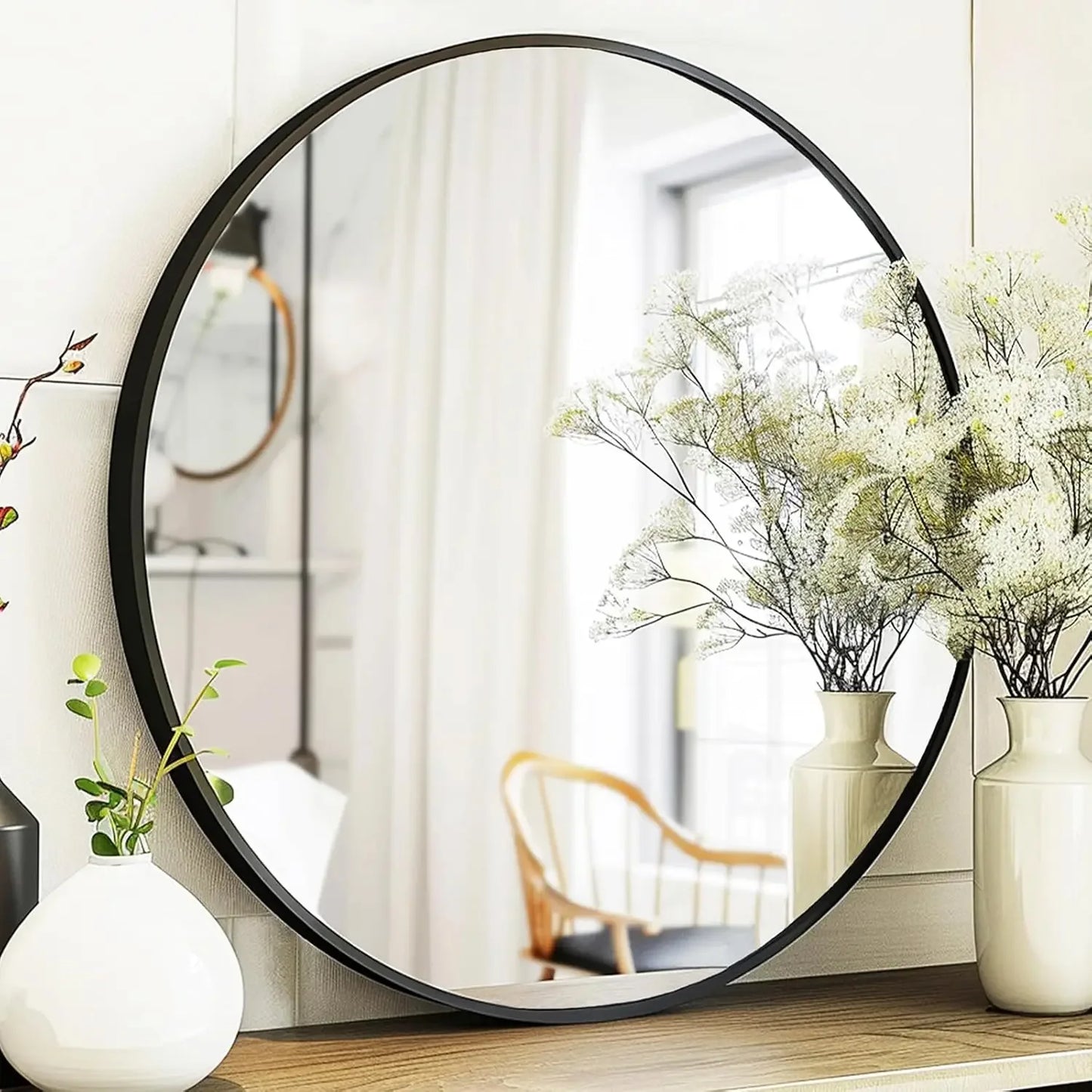 24-inch Round Wall Mounted Mirrors