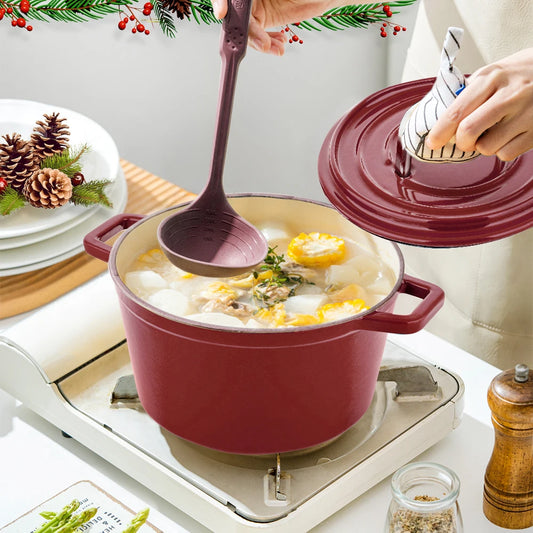 Cast Iron Casserole Pot with Lid