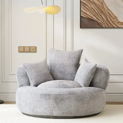 Large Beanbag Chair, Chenille Upholstered