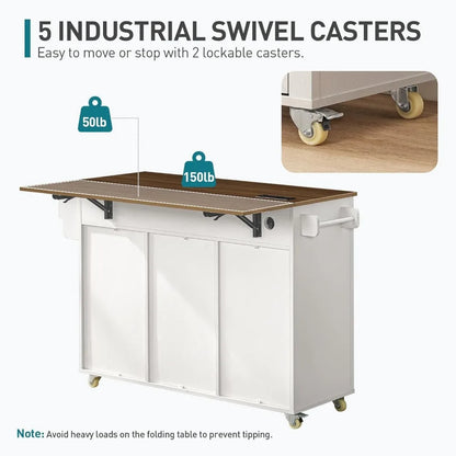 Kitchen Island W/ charging station