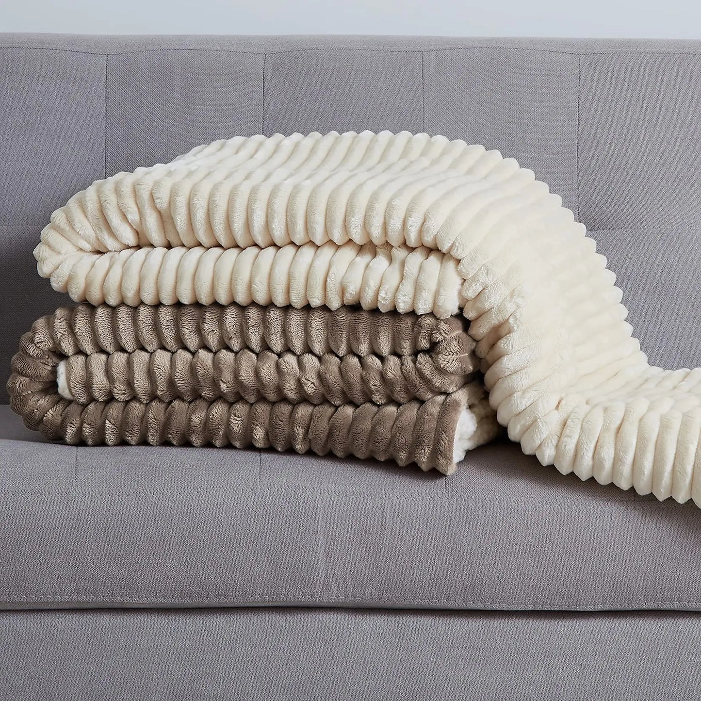 Sherpa Fleece Throw Blanket