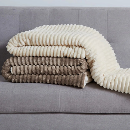 Sherpa Fleece Throw Blanket