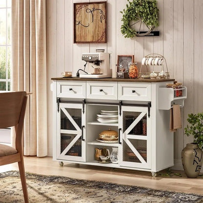 Kitchen Island W/ charging station