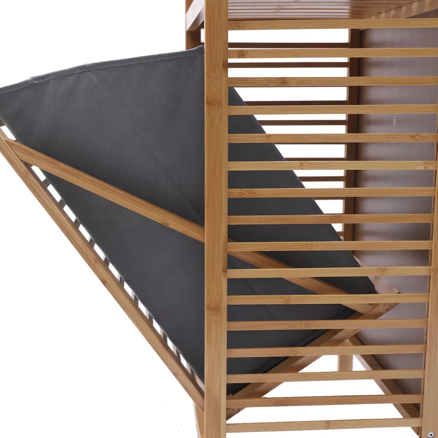 Fabric Bamboo Bathroom Laundry Hamper