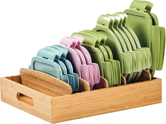 Bamboo Box for Kitchen Storage and Organization