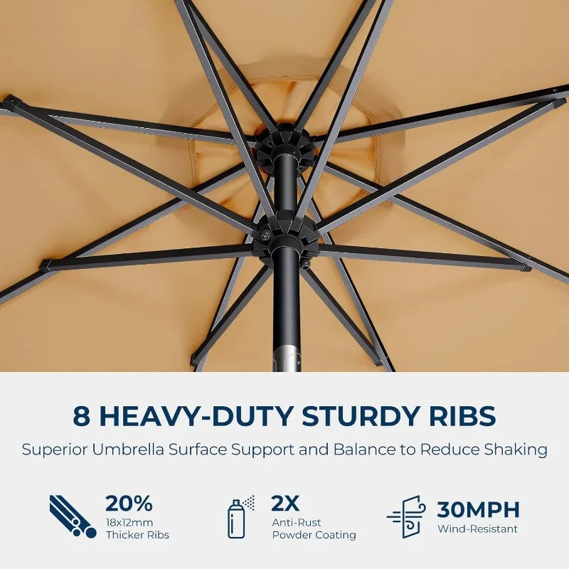 9ft Outdoor Patio Umbrella