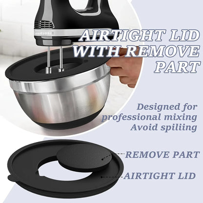 8pcs Stainless Steel Mixing Bowl Set