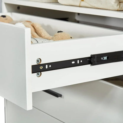 Wood Closet System With 3 Drawers