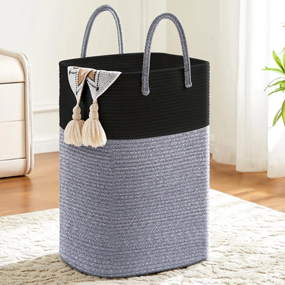 Woven Cotton Rope Laundry Hamper