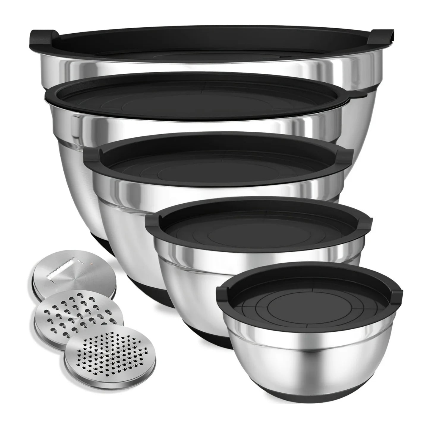8pcs Stainless Steel Mixing Bowl Set