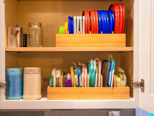Bamboo Box for Kitchen Storage and Organization