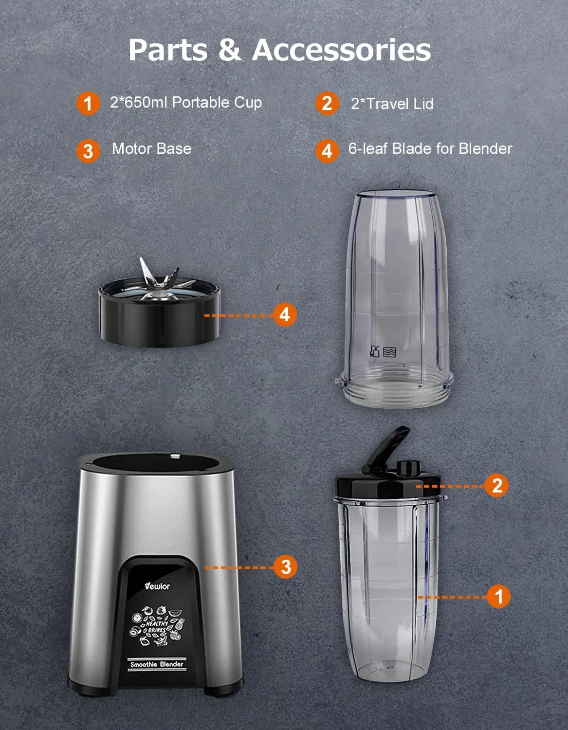 1000W Smoothie Blender