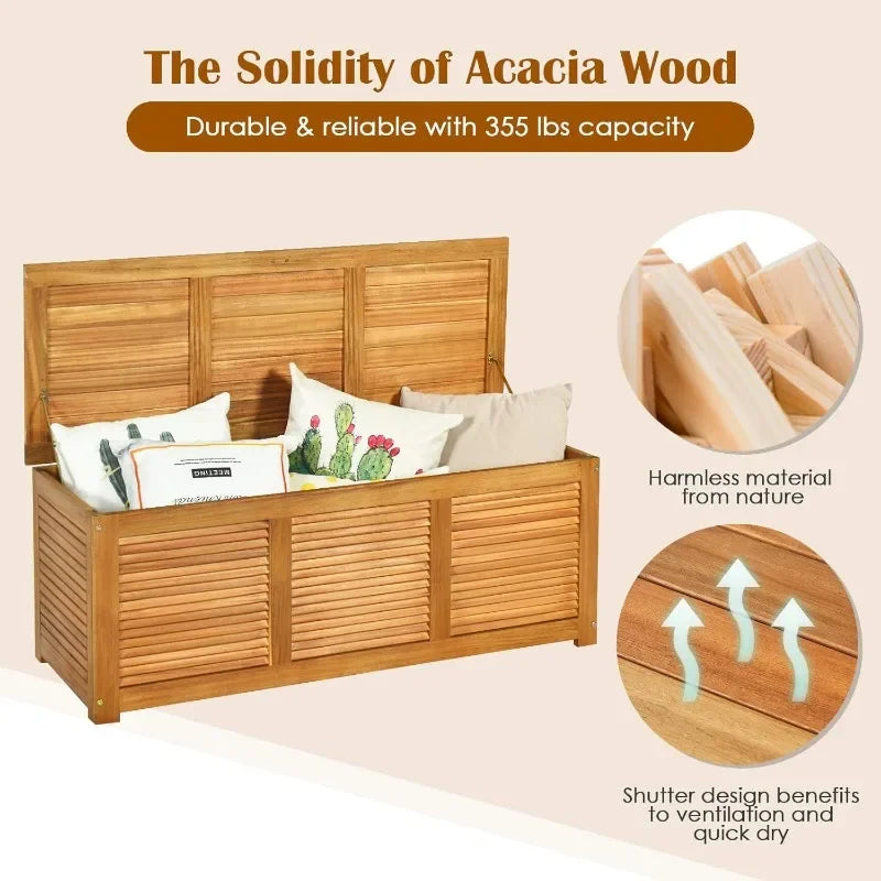 Acacia Wood Deck Box